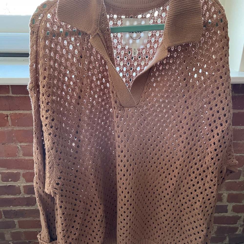 Aerie tan Knit Sweater